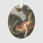 "Jonah and the Whale" aangepaste versiering Ornament (voorkant)