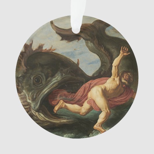 "Jonah and the Whale" aangepaste versiering Ornament (voorkant)