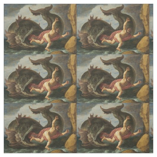 "Jonah and the Whale"-kunststof Stof (Swatch)