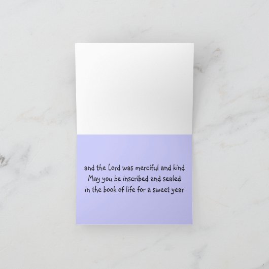 Jonah and the Whale Rosh Hashanah Card Feestdagen Kaart (Binnen)