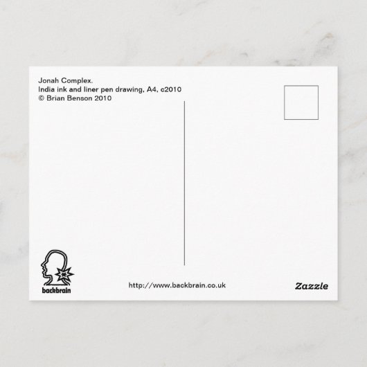 Jonah Complex Briefkaart (Achterkant)
