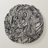 Jonah Complex Rond Kussen (Voorkant)