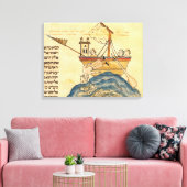 Jonah Eaten van de walvis Canvas Afdruk (Insitu (Woonkamer))