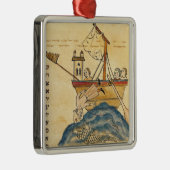 Jonah Eaten van de walvis Metalen Ornament (Rechts)