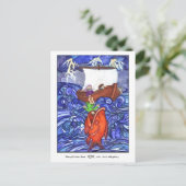 Jonah en de Big Fish briefkaart (Staand voorkant)