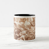 Jonah en de walvis, illustratie uit een Bijbel, en Tweekleurige Koffiemok (Center)