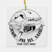 Jonah en de walvis keramisch ornament (Voorkant)