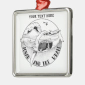 Jonah en de walvis metalen ornament (Links)