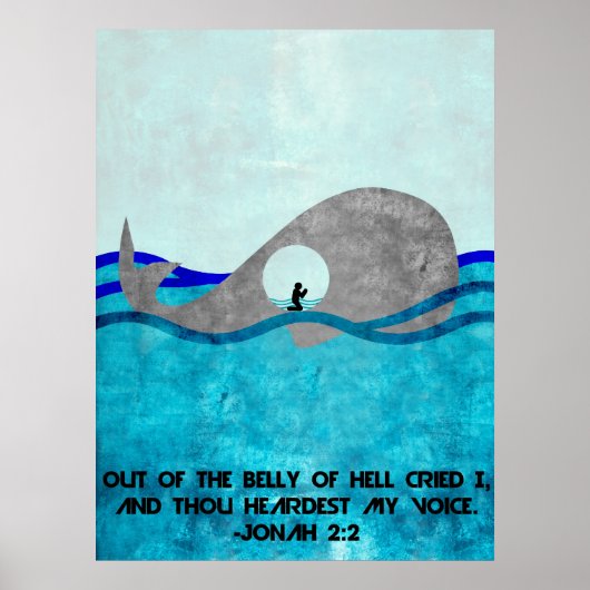 Jonah en de walvis poster (Voorkant)