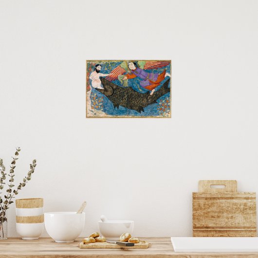 Jonah en de walvis poster (Keuken)