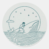 Jonah en de Walvis Sticker (Voorkant)