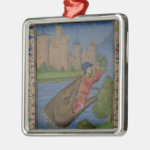 Jonah en de walvis uit de Bijbel van Jean XXII Metalen Ornament (Links)
