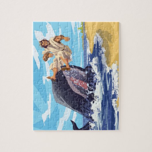Jonah en de walvispuzzel, Childrens Puzzle Legpuzzel (Verticaal)