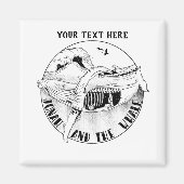 Jonah in de terwijl bijbelse kunst magneet (Voorkant)