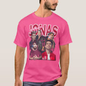 Jonas Brother Retro Collage T-shirt (Voorkant)