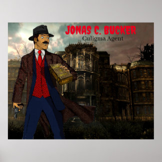 Jonas C. Bucker over het Poster van Culigma-agent