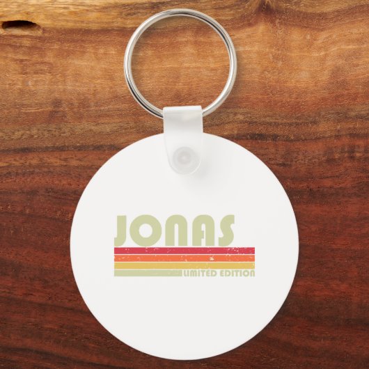 JONAS Gift Name Personalized Funny Retro B Sleutelhanger (Voorkant)