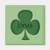 Jonas Shamrock Personalized Magnet (Voorkant)