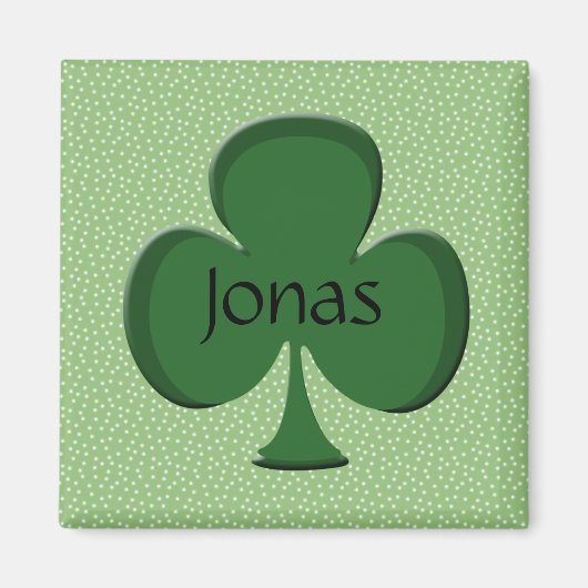 Jonas Shamrock Personalized Magnet (Voorkant)