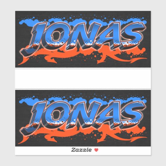 Jonas Vorname Name Graffiti Aufkleber Sticker (Vel)