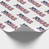 Jonas Vorname Name USA US Geschenkpapier Papier (Hoek)