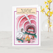 Jonas Whale Biblical Birthday Card Kaart (Gele Bloem)