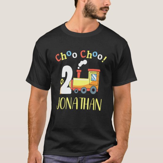 Jonathan Choo Choo Two Train 2nd Birthday Turning T-shirt (Voorkant)
