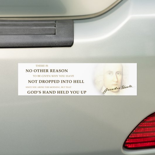 Jonathan Edwards Bumper Sticke Bumpersticker (Op auto)