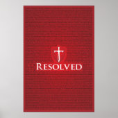Jonathan Edwards Resolution poster (Voorkant)