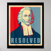 Jonathan Edwards Resolved Calvinist Reformed Poster (Voorkant)