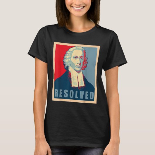 Jonathan Edwards Resolved Calvinist Reformed  T-shirt (Voorkant)