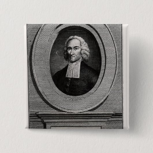 Jonathan Edwards Vierkante Button 5,1 Cm (Voorkant)