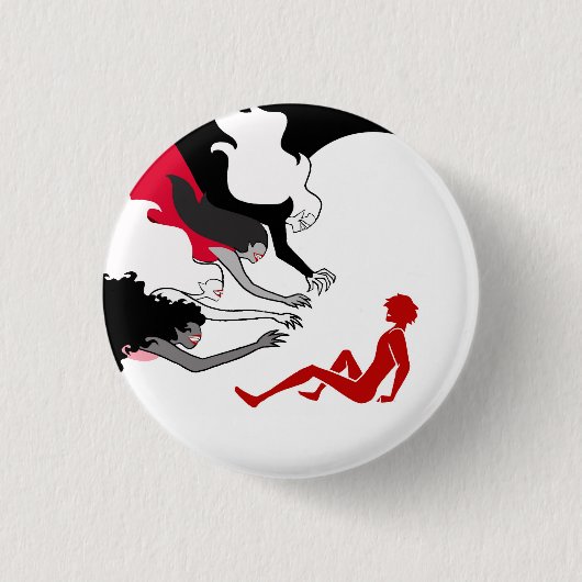 Jonathan Harker VS Kasteel Dracula Knop Ronde Button 3,2 Cm (Voorkant)