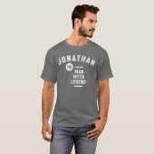 Jonathan Het Man Mythe Legendarische Naam Jonathan T-shirt (Voorkant volledig)