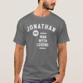 Jonathan Het Man Mythe Legendarische Naam Jonathan T-shirt (Voorkant)