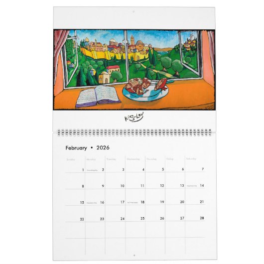 Jonathan Kis-Lev Art Calendar 2018 Kalender (Feb 2026)