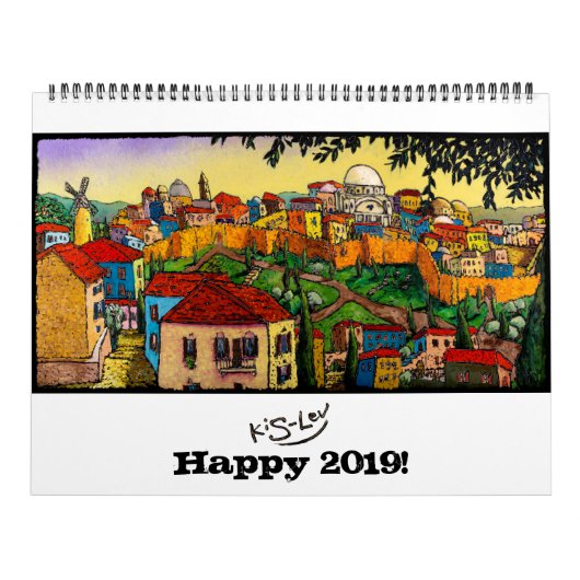 Jonathan Kis-Lev Art Calendar 2019 Kalender (Hoes)