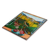 Jonathan Kis-Lev De weg naar Jaffa Gate Tile Tegeltje (Zijkant)