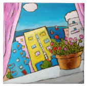 Jonathan Kis-Lev Tel Aviv Joy Tile Tegeltje (Voorkant)