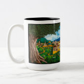 Jonathan Kis-Lev Volgend jaar in Jeruzalem 15 oz M Tweekleurige Koffiemok (Links)