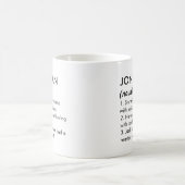 Jonathan naam, Bewerkbare naam, Aangepaste naam Koffiemok (Center)