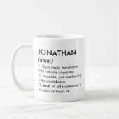 Jonathan name, Editable name, Custom name Koffiemok (Links)