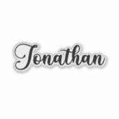 Jonathan Name - Handgeschreven kalligrafie Sticker (Voorkant)