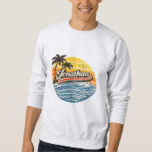 Jonathan Retro Zonsondergang Naamontwerp Trui (Voorkant)