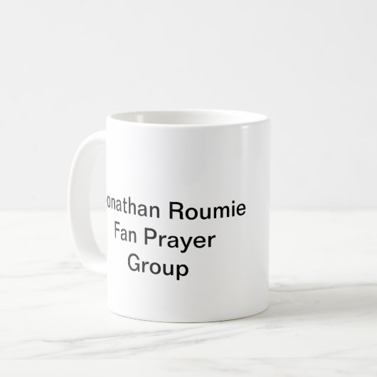 Jonathan Roumie Fan Prayer Group Koffiemok (Voorkant links)