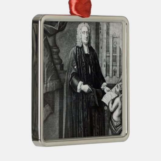 Jonathan Swift, gegraveerd door Andrew Miller, 174 Metalen Ornament (Rechts)