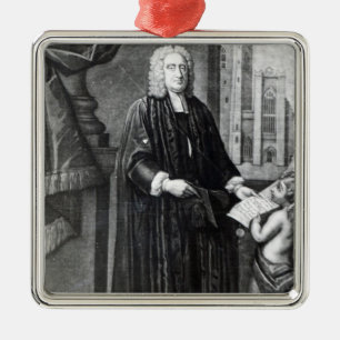 Jonathan Swift, gegraveerd door Andrew Miller, 174 Metalen Ornament