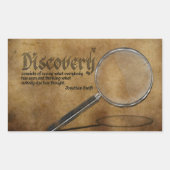 Jonathan Swift Inspirerend quote "Discovery" Rechthoekige Sticker (Voorkant)