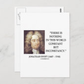 Jonathan Swift is niet constant, maar onstandvasti Briefkaart (Voorkant / Achterkant)