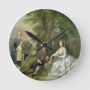 Jonathan Tyers (d.1767) en zijn dochter, Elizabet Ronde Klok